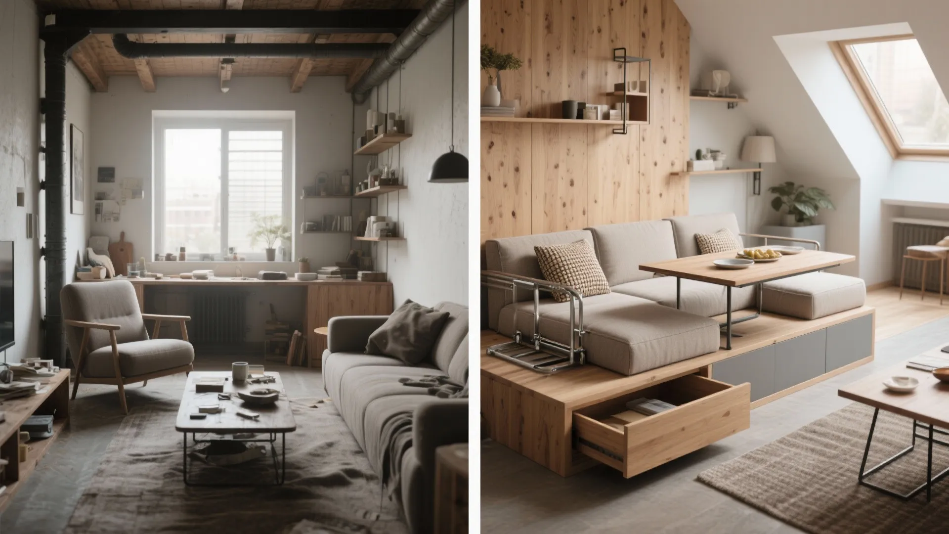 2. Use multifunctional furniture that actually earns its keep