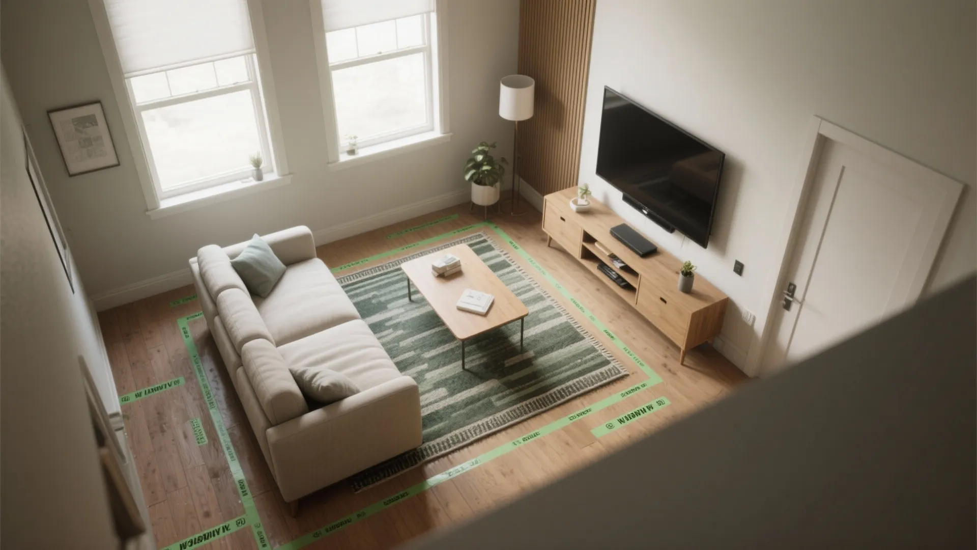 Sofa-to-TV sweet spot: seating first, screen second