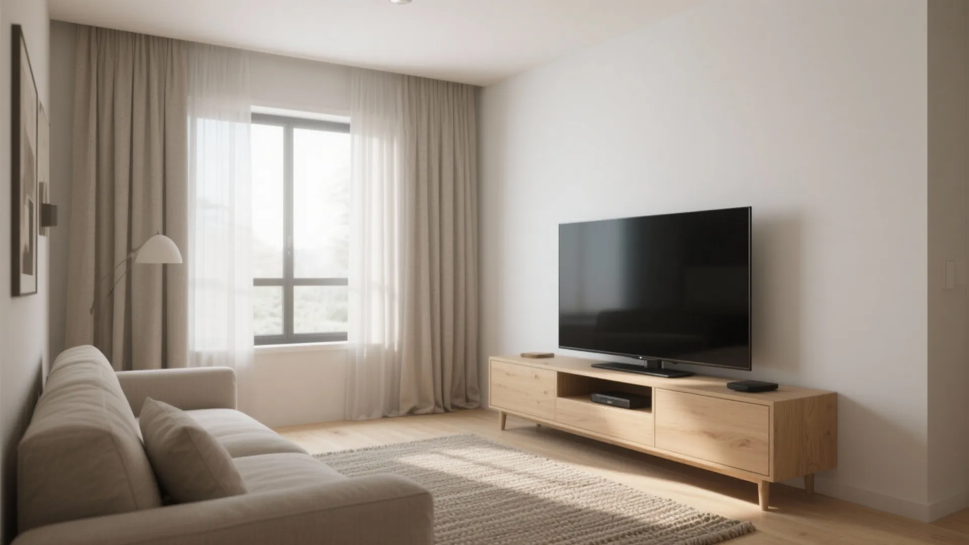 Opposite the Sofa, With Controlled Light