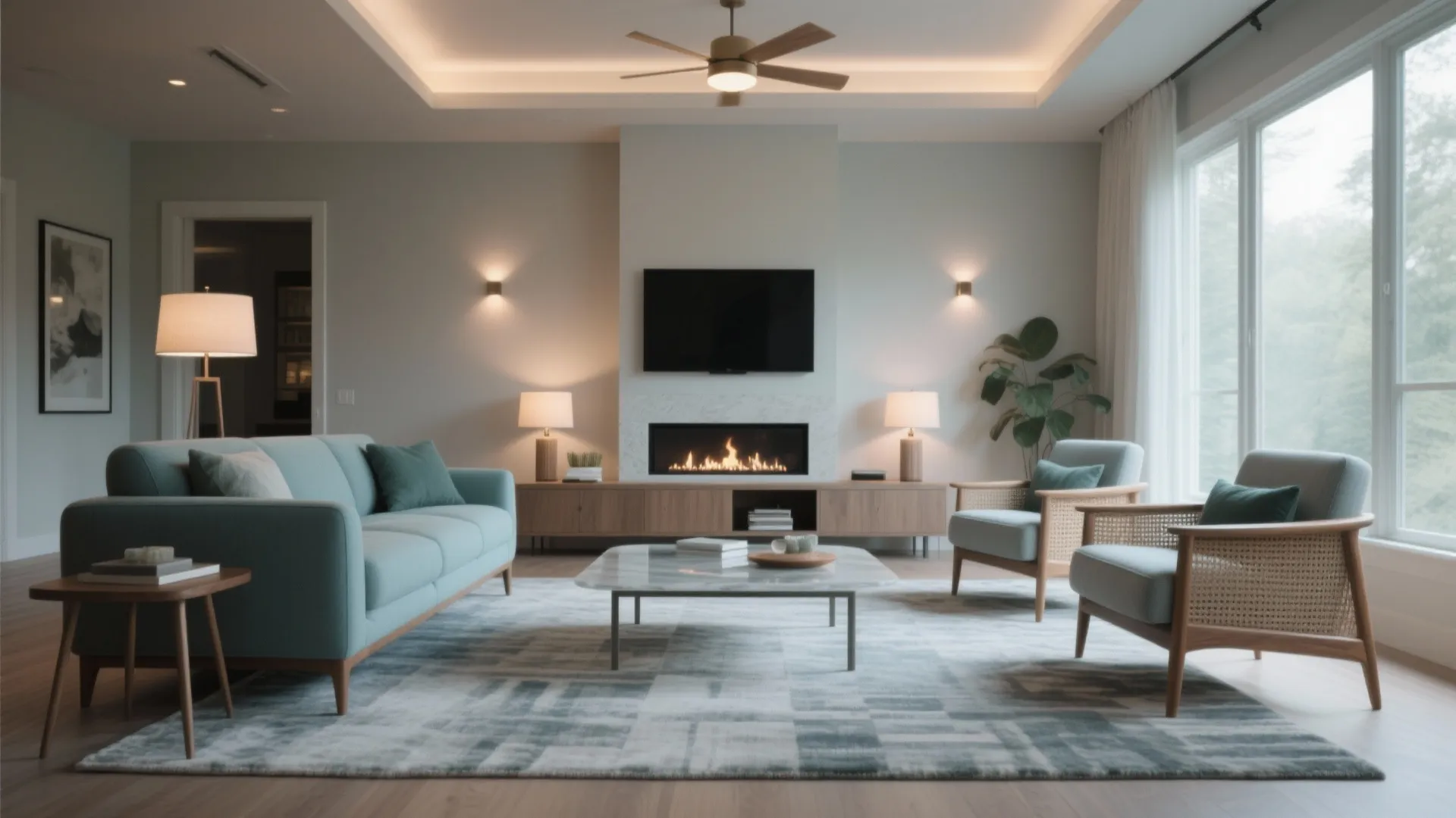 Living Room Sofa and Two Chairs: Design Layouts for Every Space: Fast-Track Guide to Stylish Living Room Seating in 1 Minute