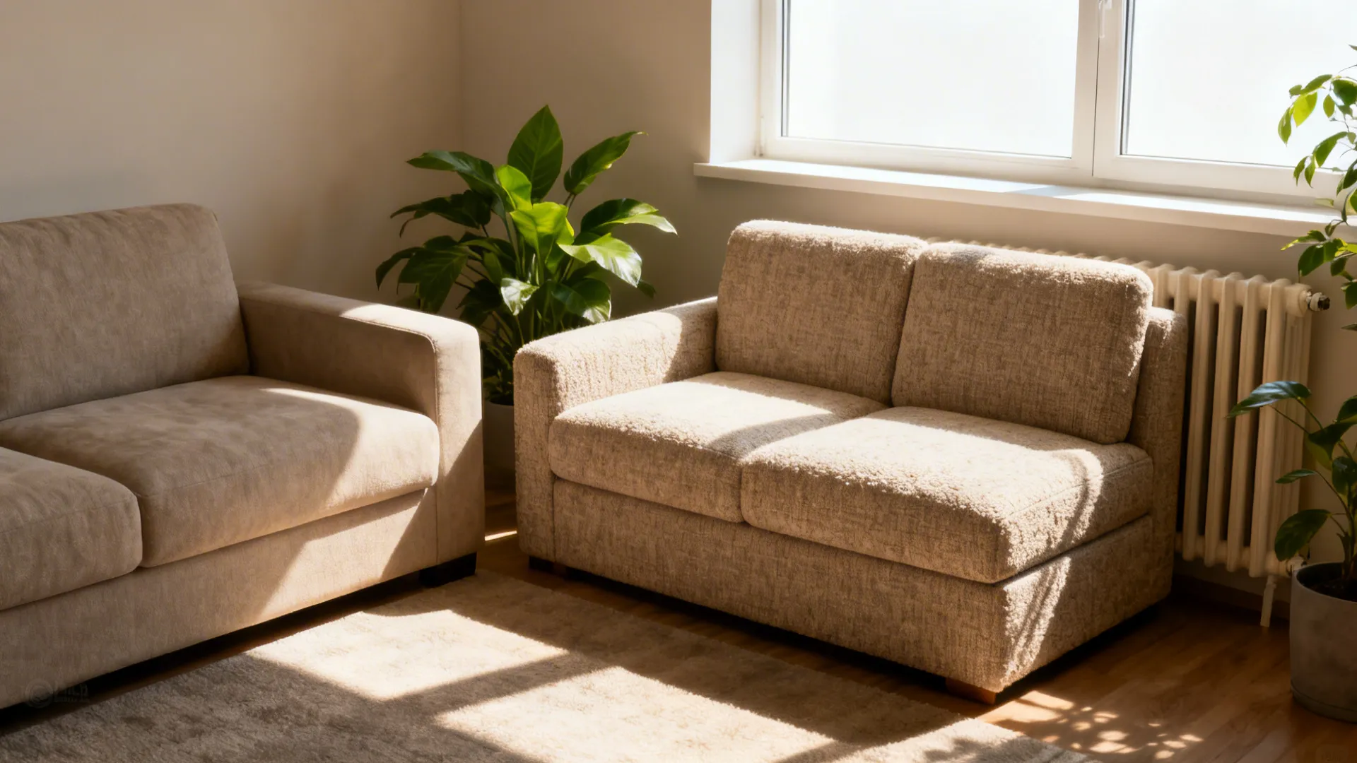 5. Sofa on Wall, Loveseat Under Window