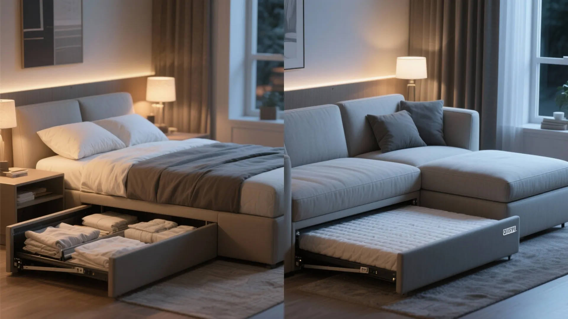 5. Sofa-bed with hidden compartments