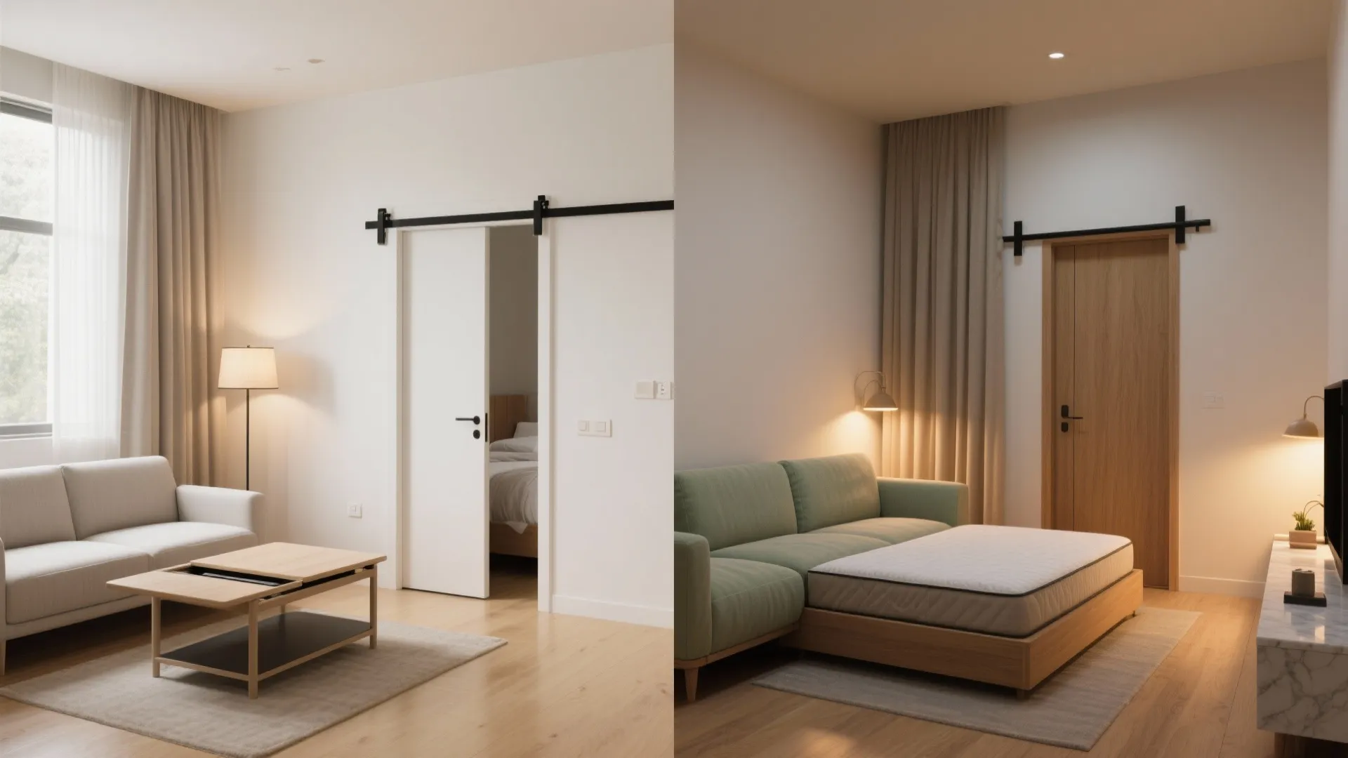 Transforming Furniture and Pocket Doors for Flex Living