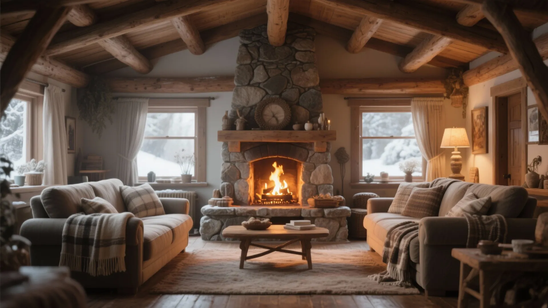 5. Facing the Fireplace