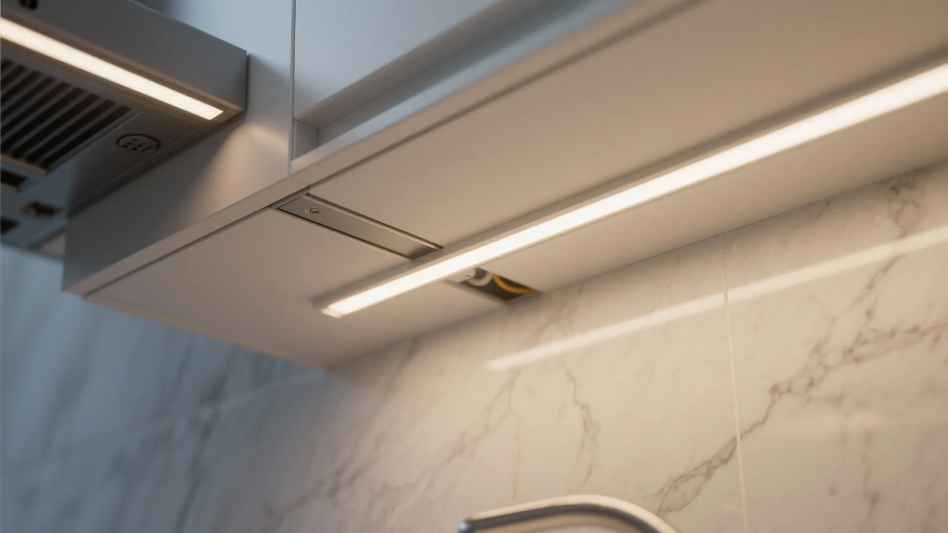 2. Use a soffit as a continuous task-lighting band