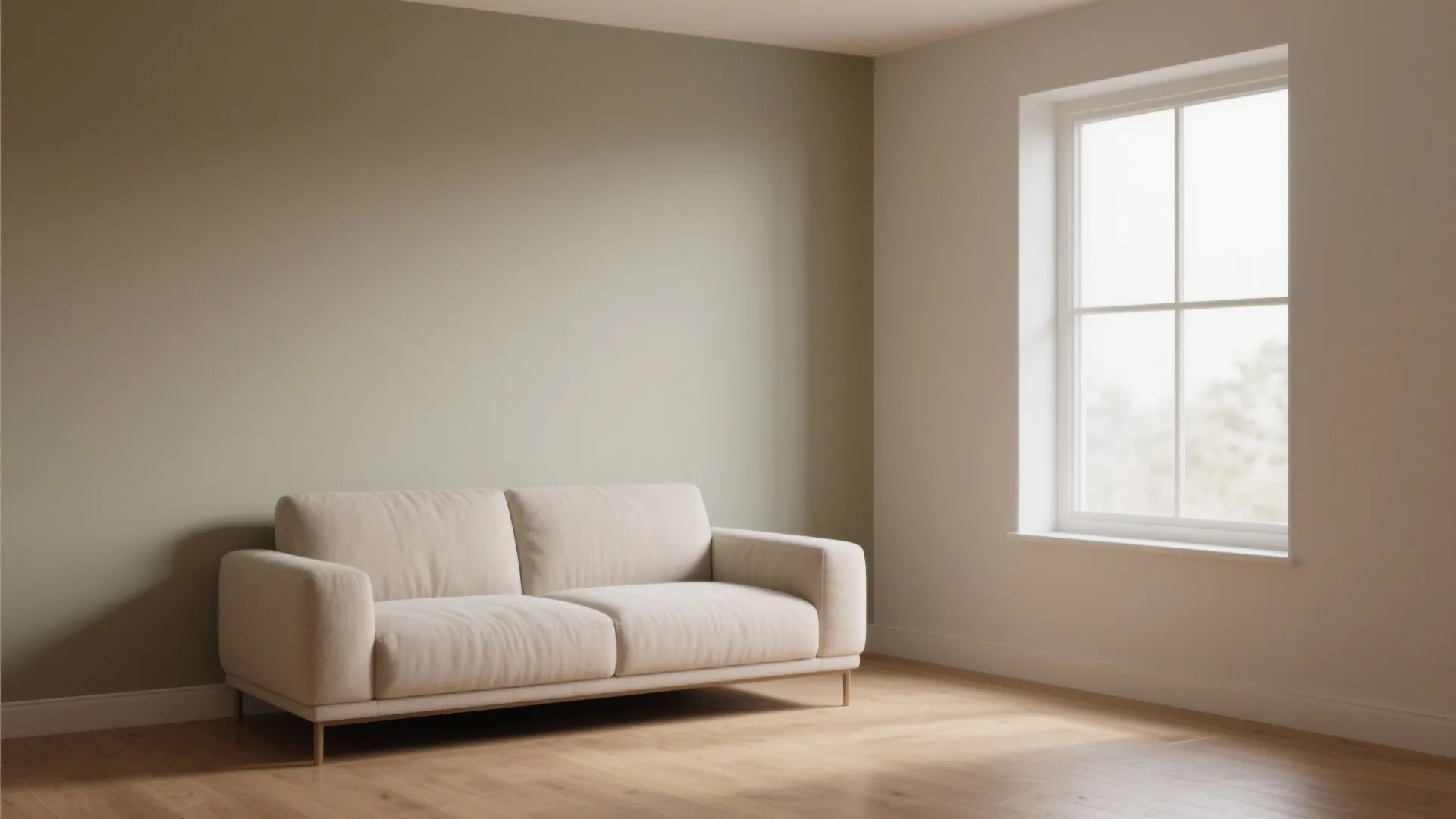 3. Beige with a Soft Accent Wall