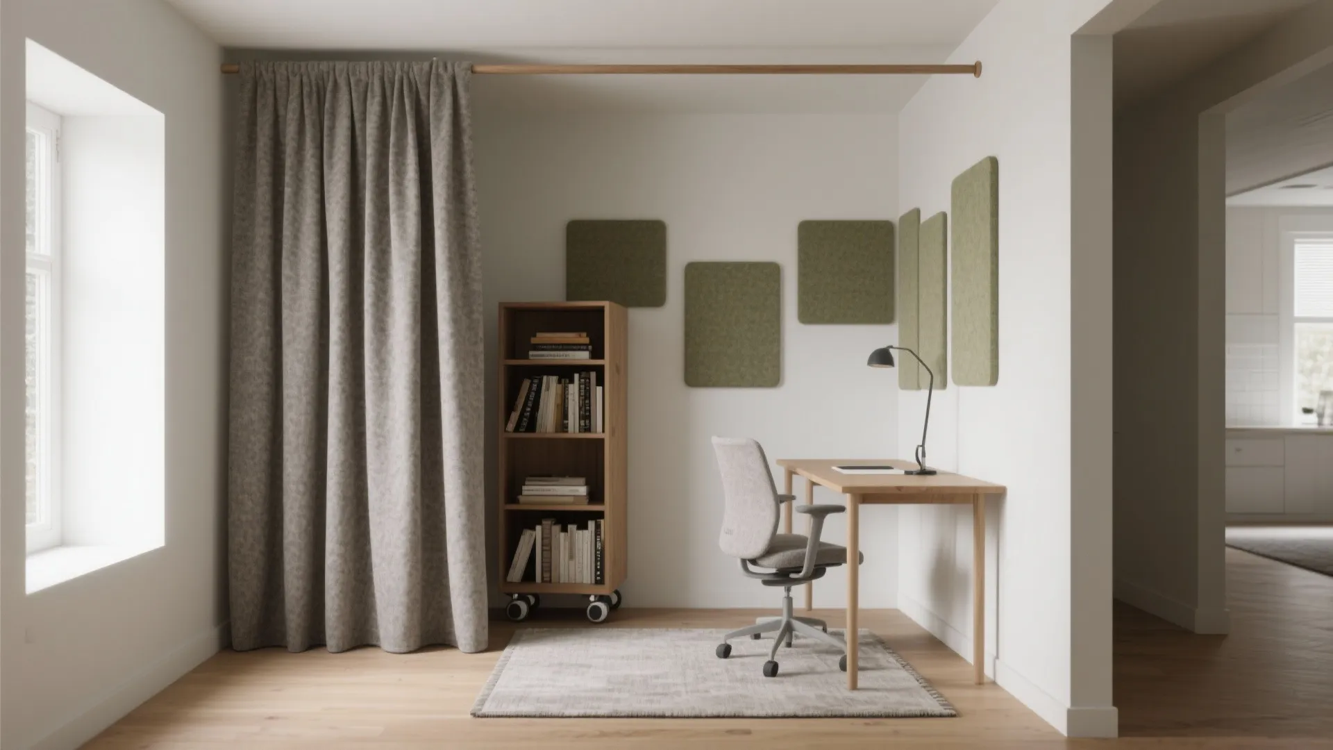 Acoustic-first zoning with soft partitions