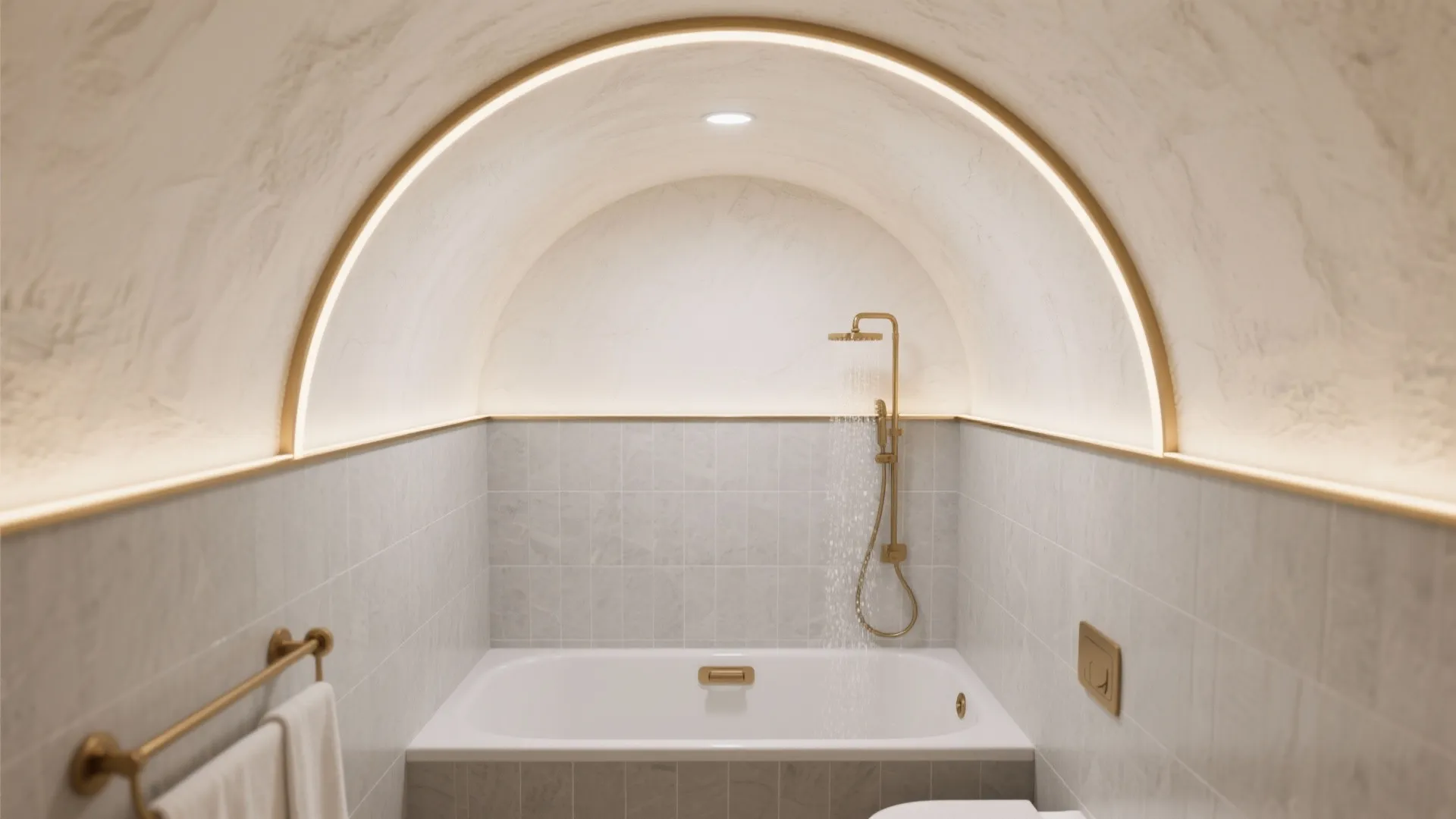 Soft Arch or Barrel-Vault POP Over the Shower
