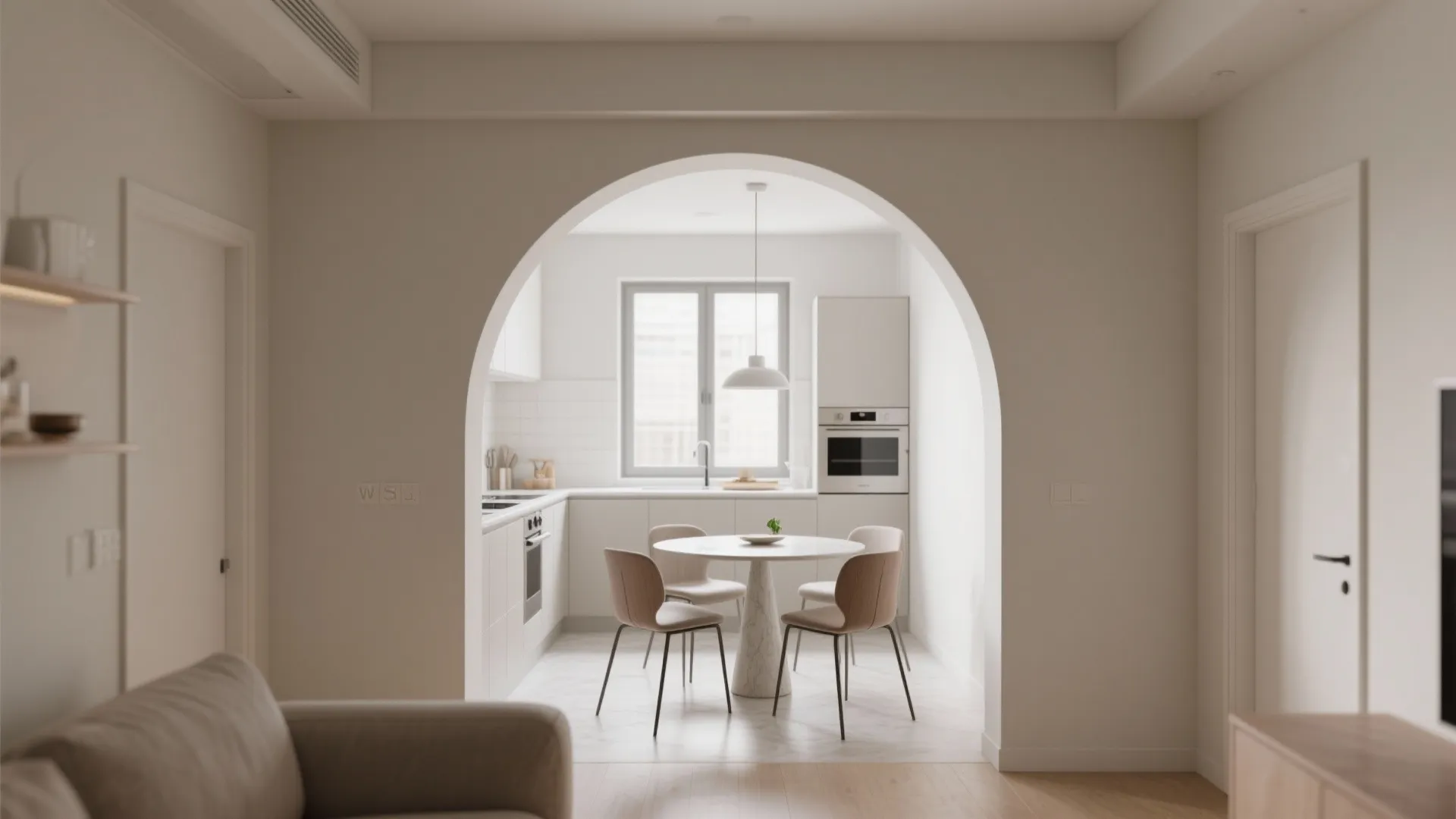 Soft Arch Openings to Zone Spaces