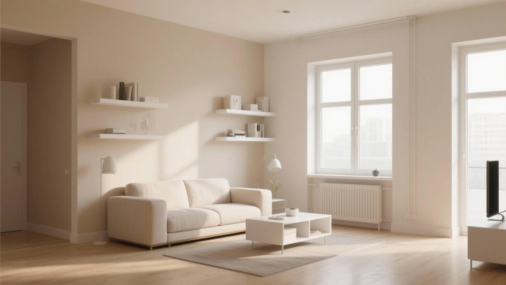 Soft Minimalist Beige Walls