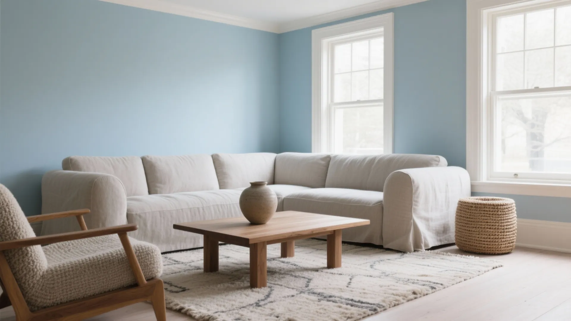 Soft Blue-Greige Serenity