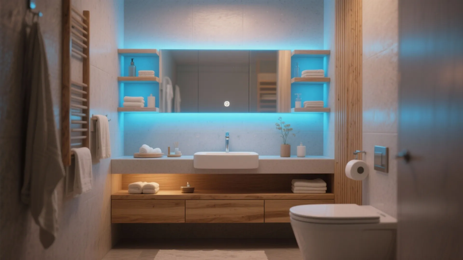 Tip 5: Soft Blue Lighting for Mood