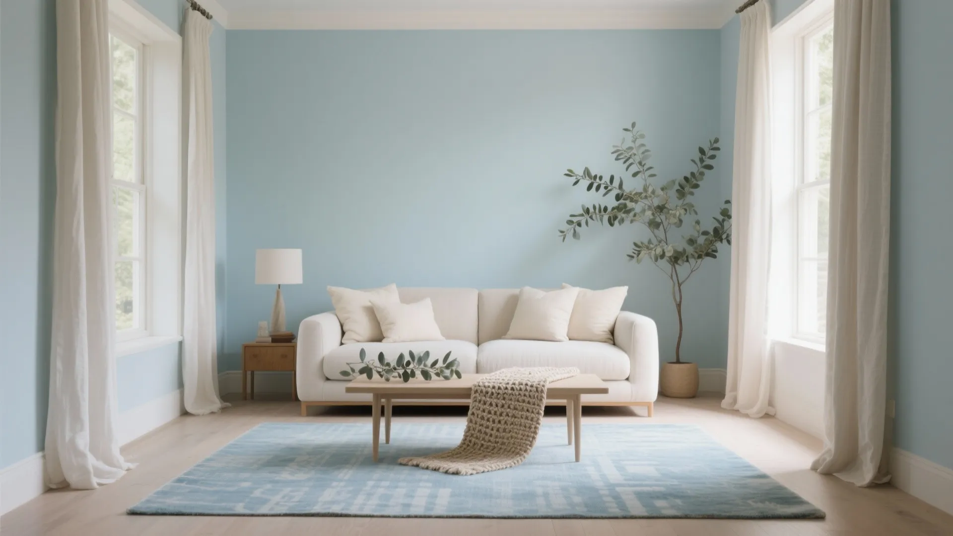 Soft Blues, Neutrals, and Natural Textures