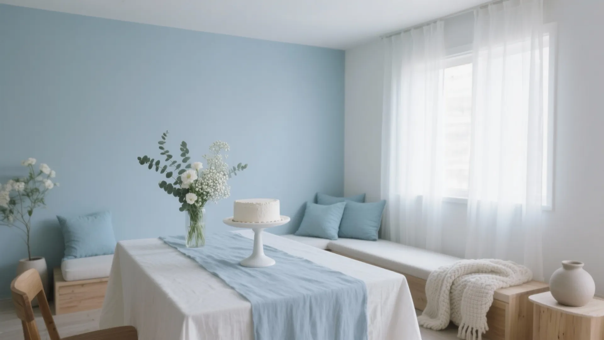 Soft Blue + White Minimal Theme