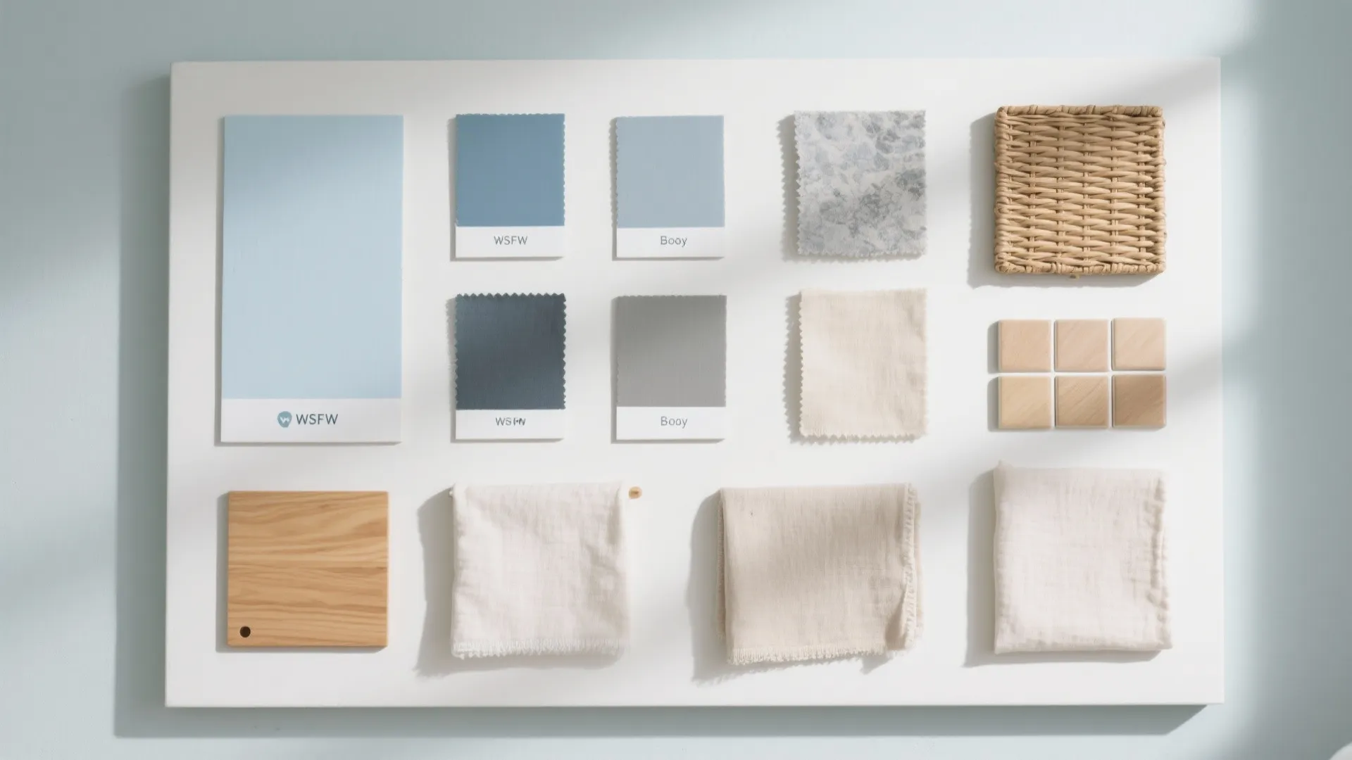 Soft Blue & Neutral Nursery Palette