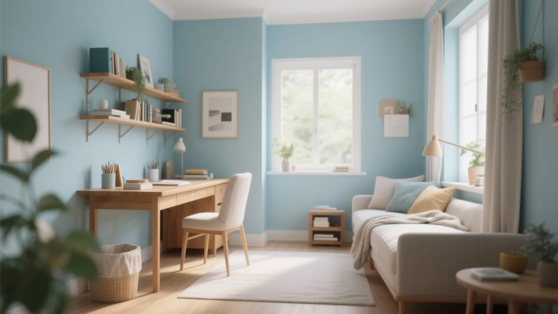 3. Soft Blue for Mental Clarity