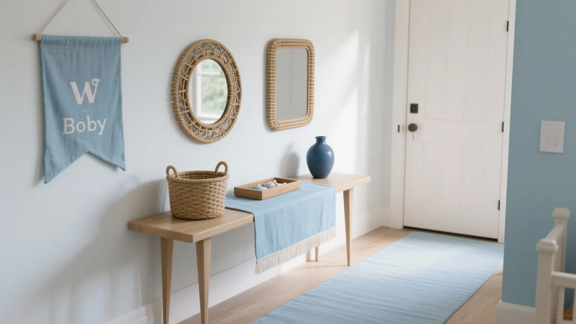 Soft Blue Neutrals with Natural Textures