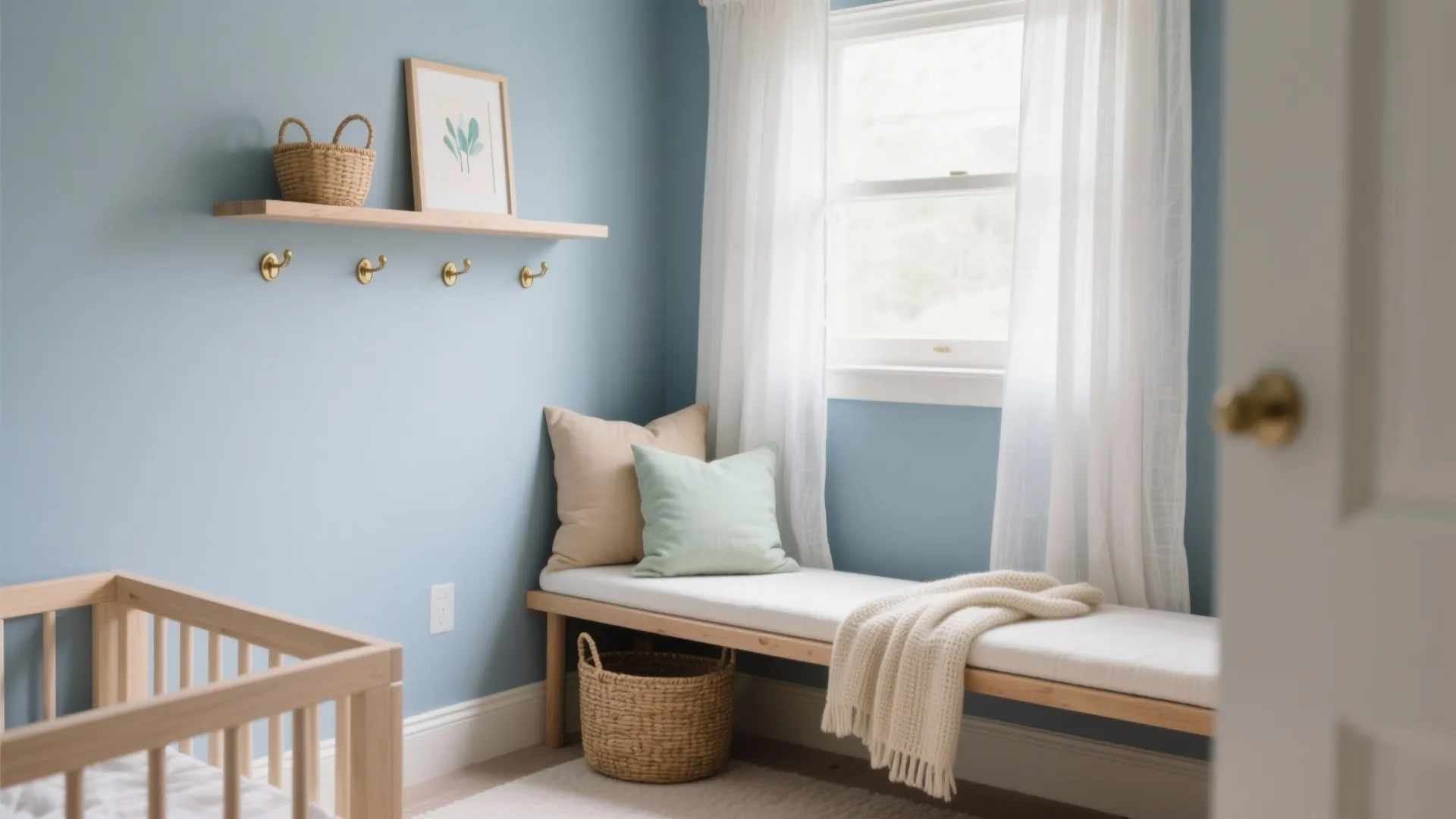 Soft Blues with Warm Neutrals