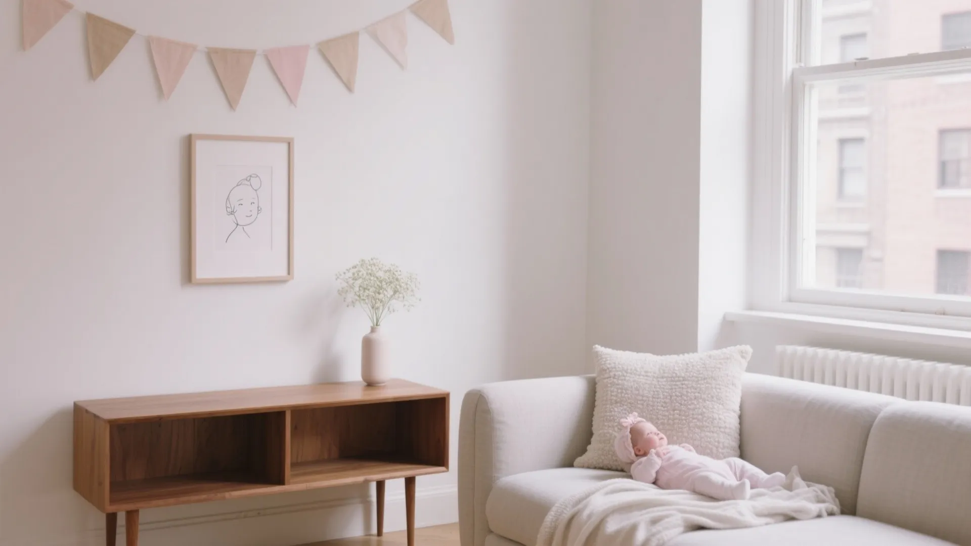 5 Newborn Baby Girl Welcome Home Decoration Ideas: Real-life, small-space strategies from a designer who’s styled dozens of first days home
