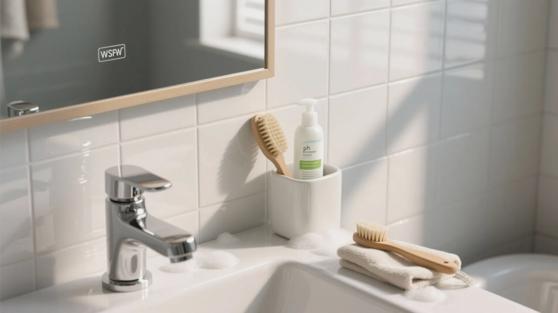 Soft-Bristle Brush for Glazed Ceramic and Glossy Porcelain