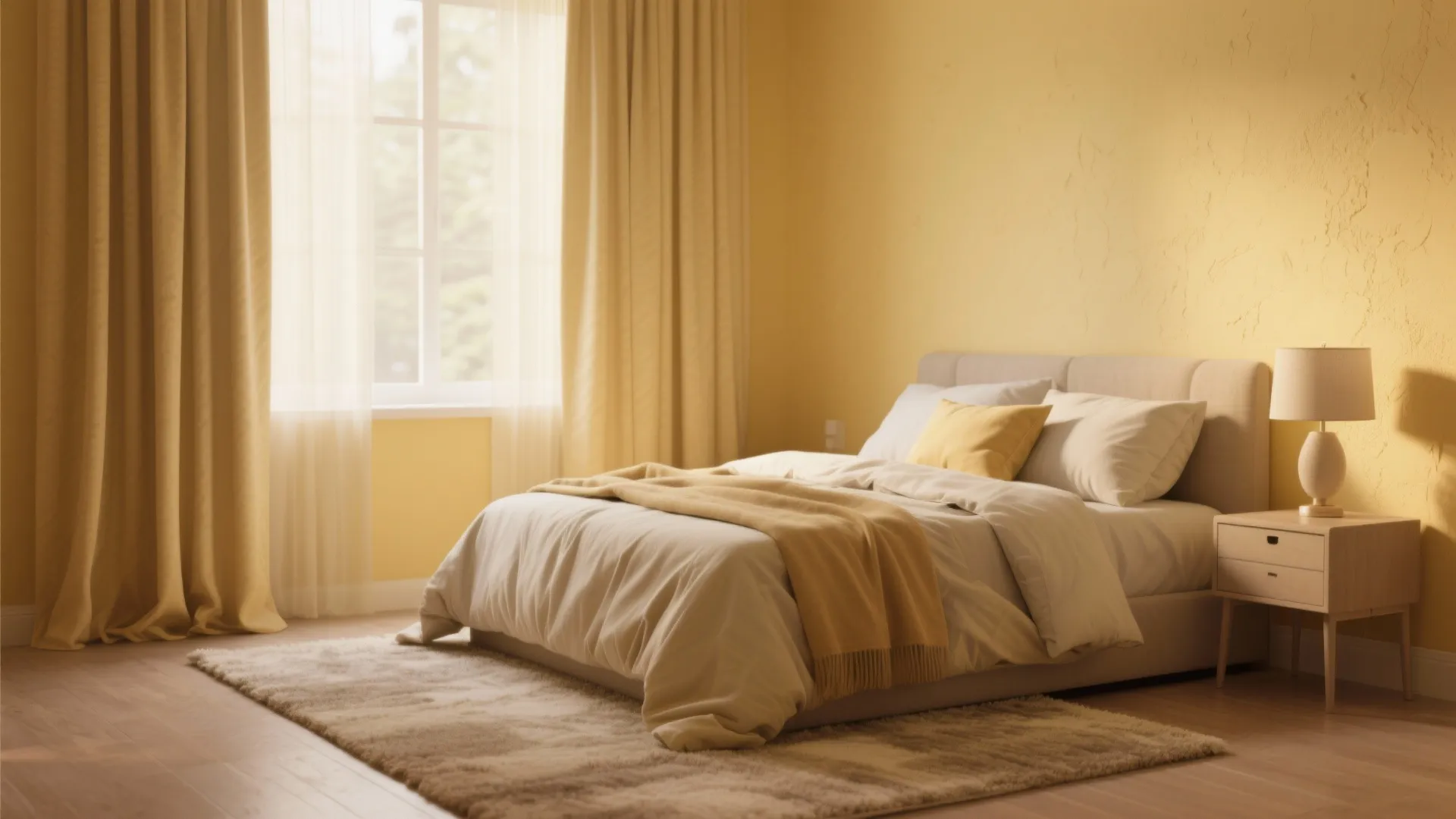 Soft Butter for Cozy Bedrooms