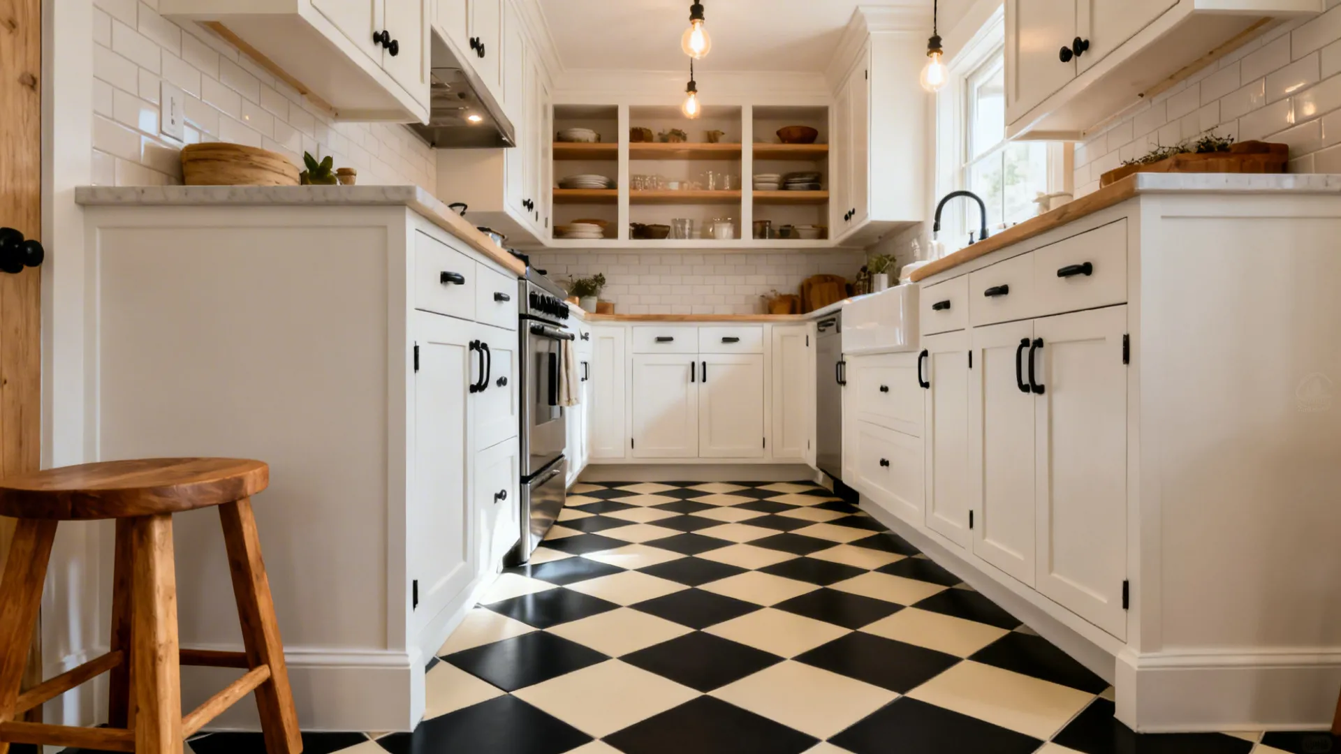 Classic Checkered Tile With Soft Contrast