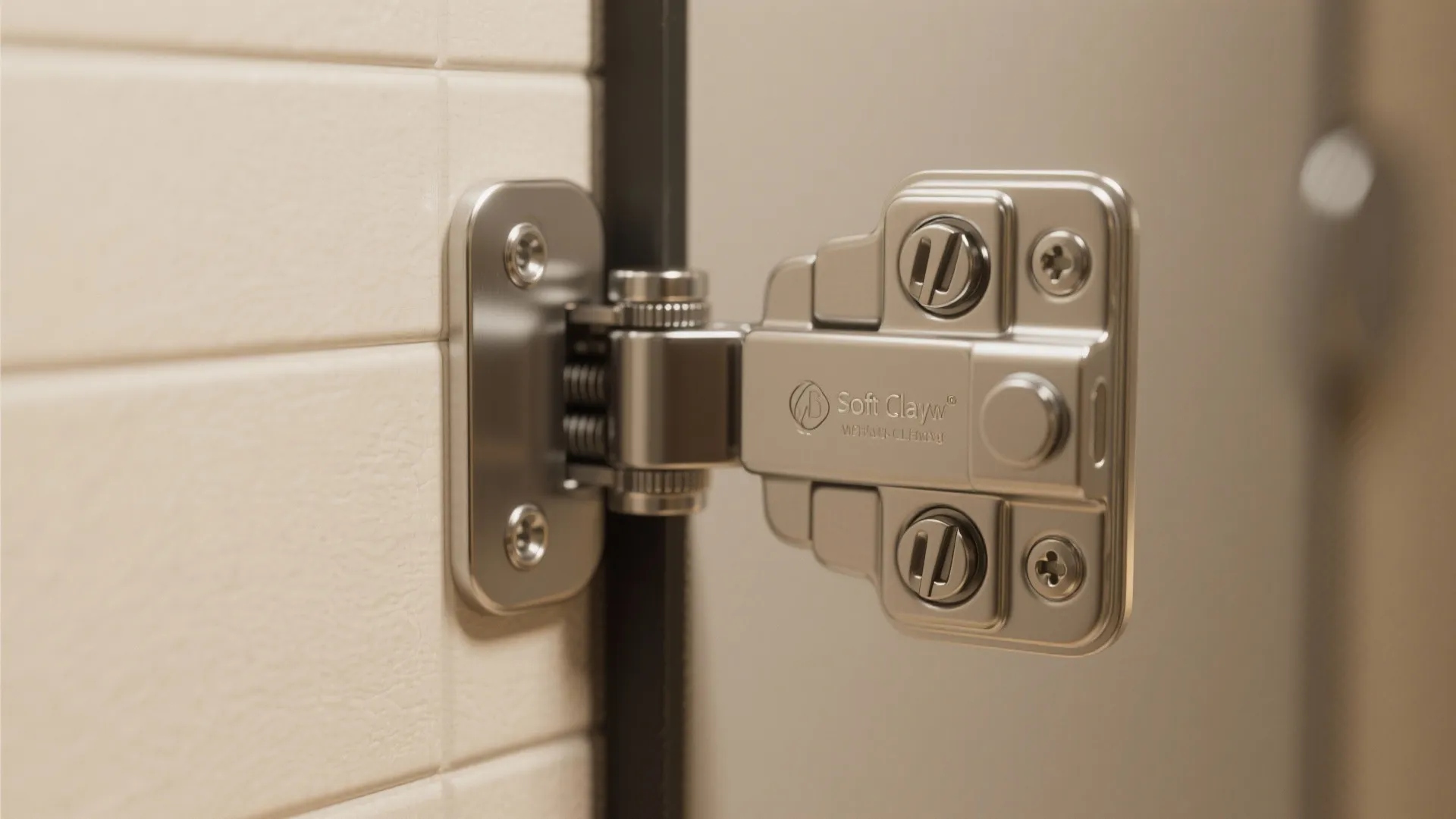 1. Soft-close hinges for quiet, refined stalls