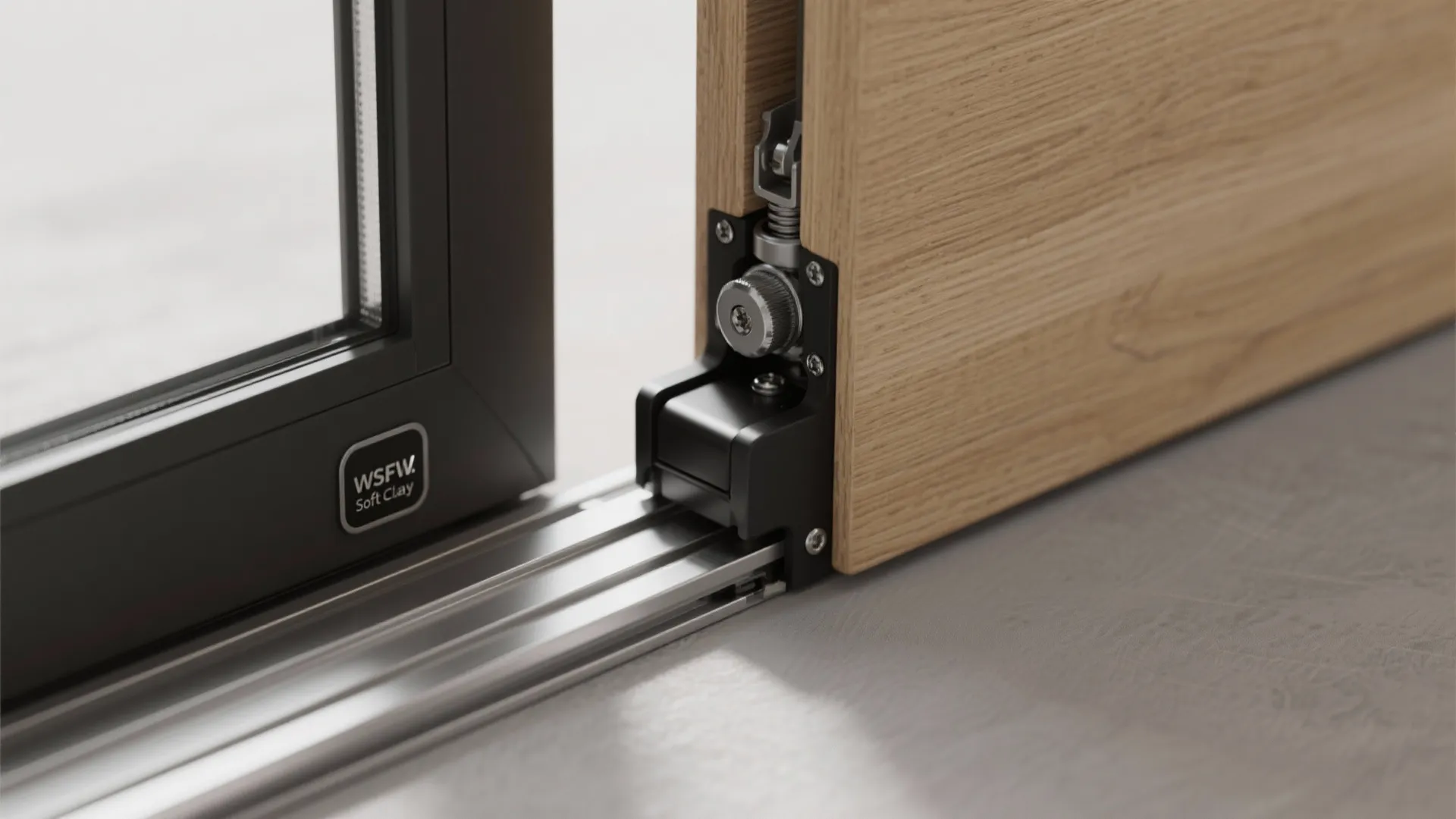 Sliding Door with Soft-Close Tracks