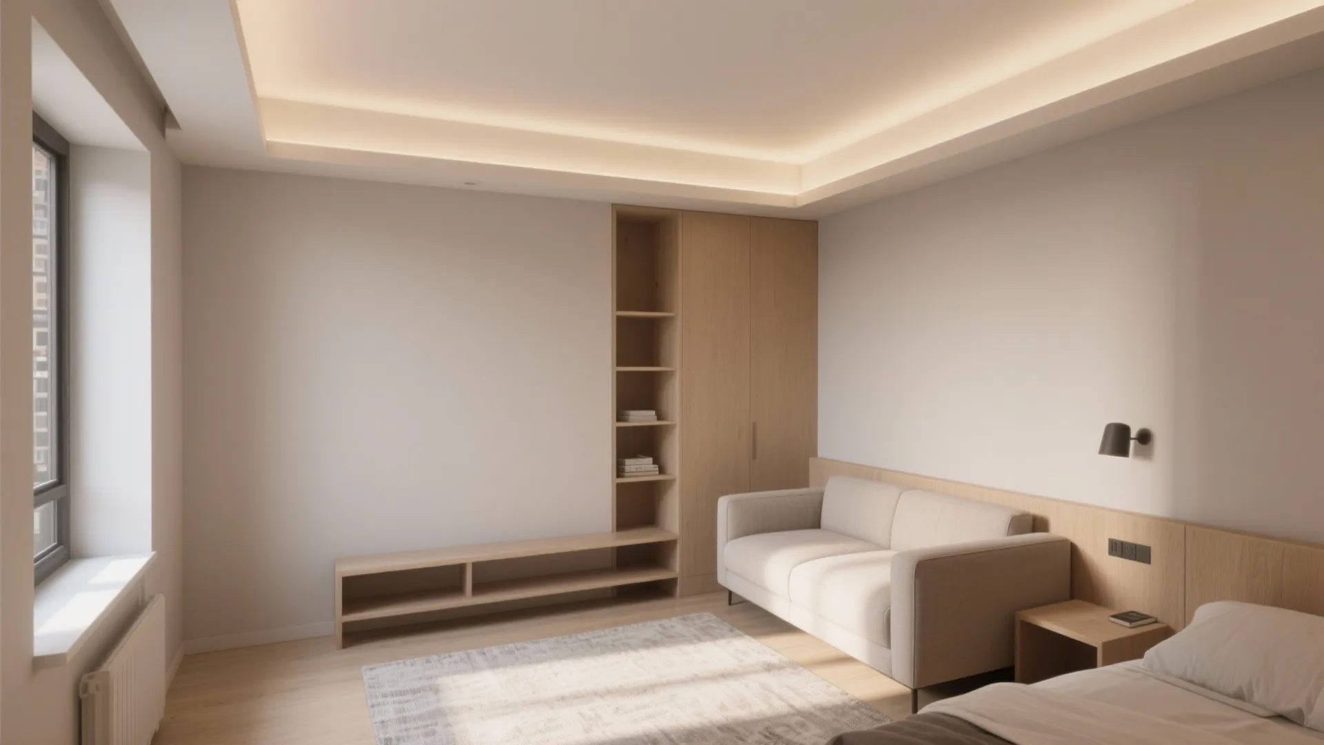 Soft Contrast Ceiling (A Gentle Tint That Adds Height)