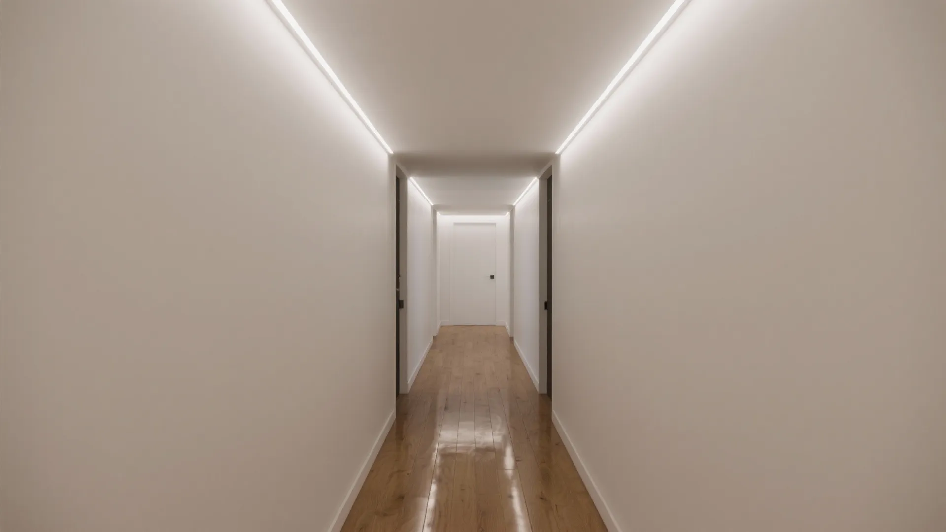 Soft cove LEDs to raise perceived height