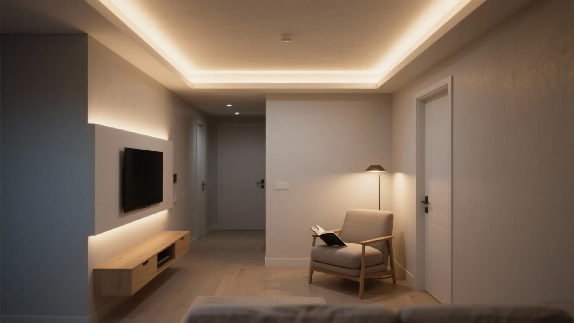 Soft Cove Lighting for a Calm Glow