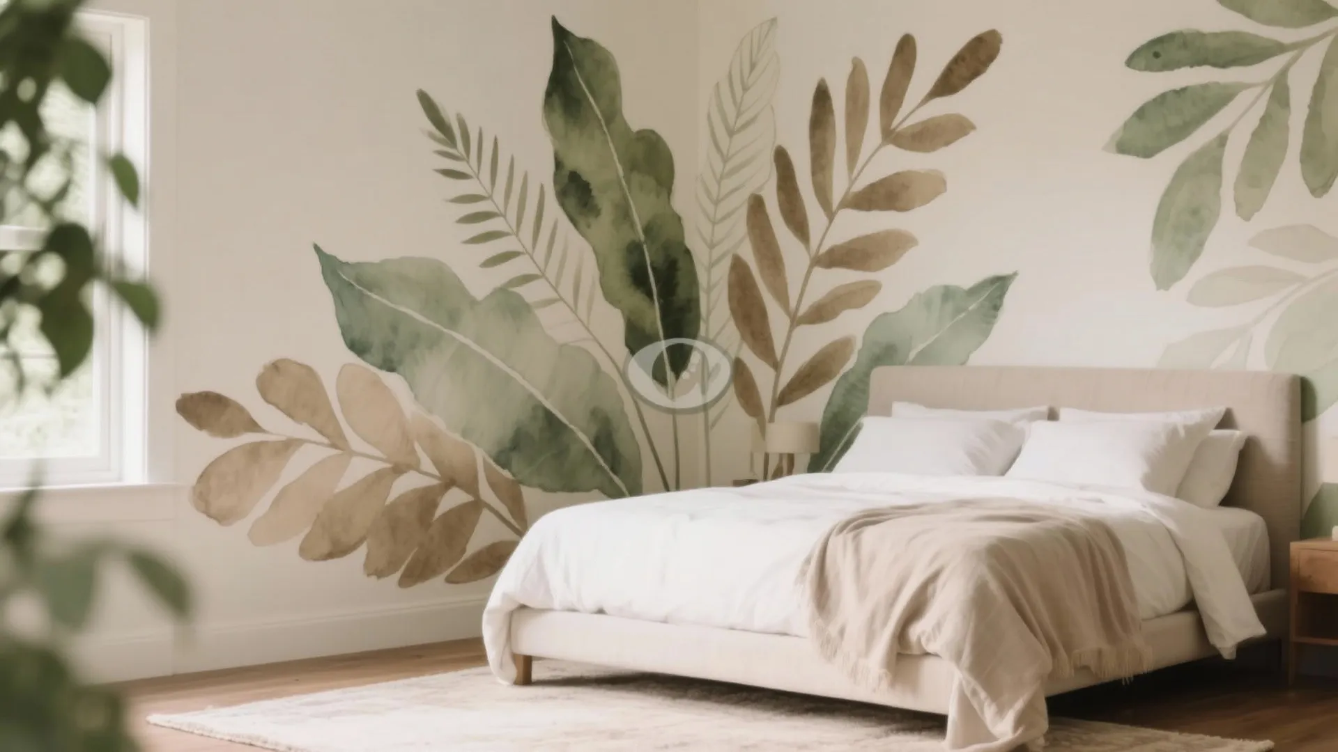 Watercolor-Effect Botanical Stencils