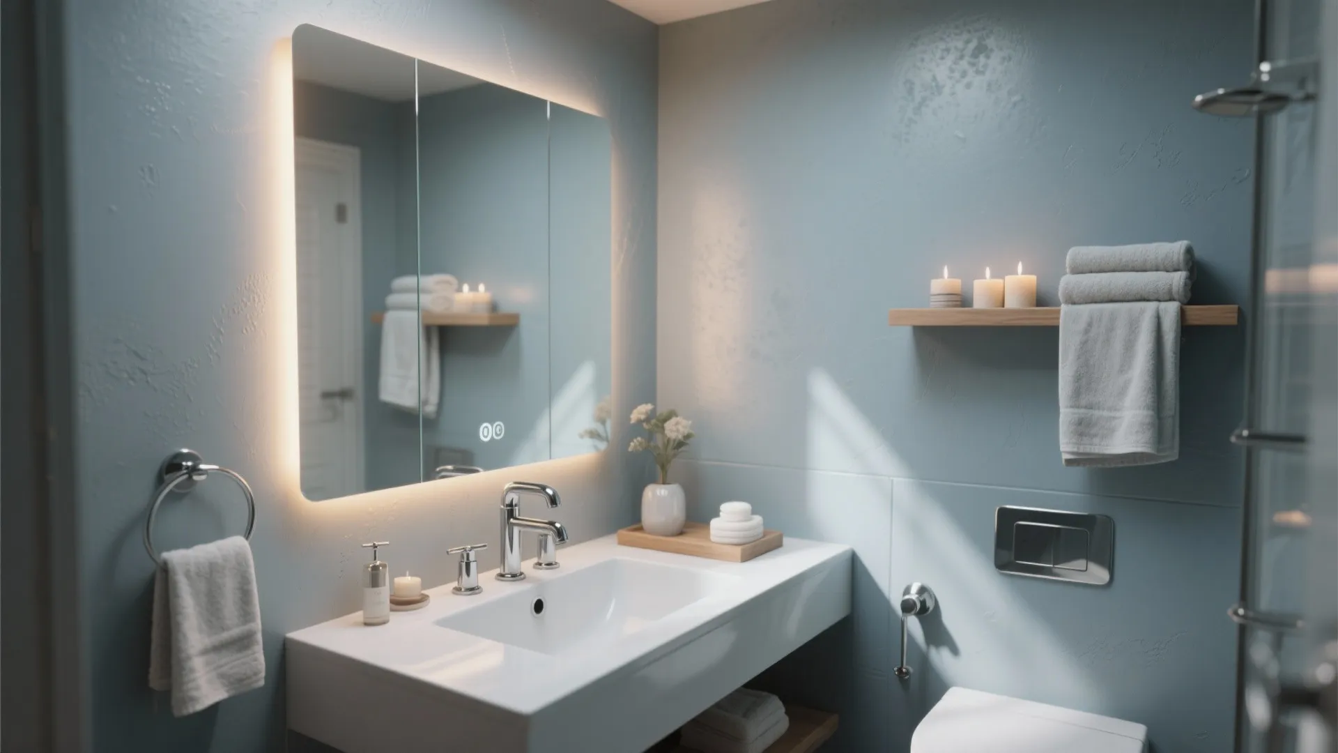 1. Soft Gray-Blue for a Serene Spa Vibe