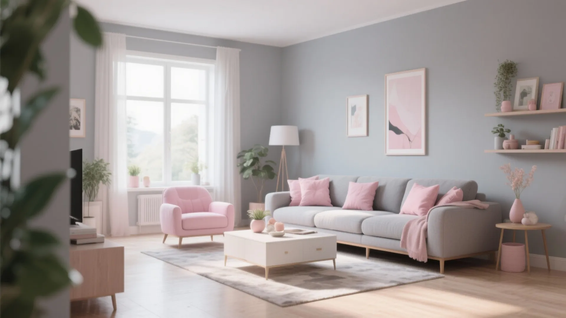 6. Soft Gray & Pastel Palette