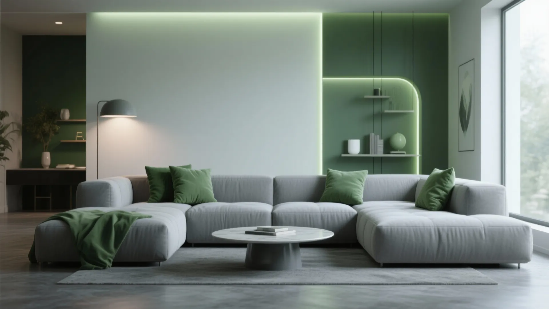 Soft Gray Modular Sofas