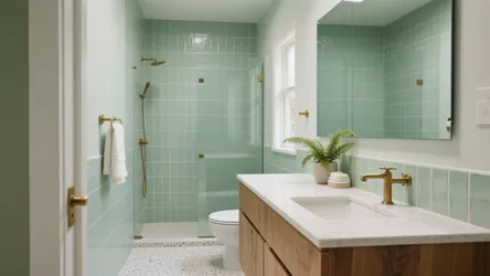 5 Fresh Ideas for Light Green Bathroom Tiles