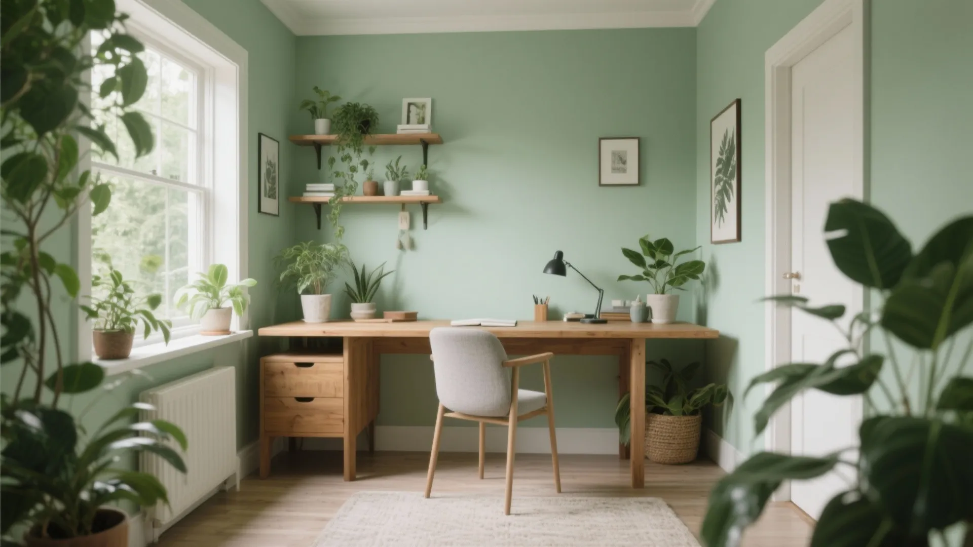 4. Soft Green for a Refreshing Touch