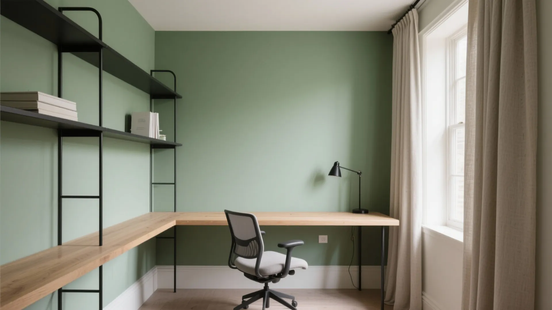 Soft Green Focus Wall