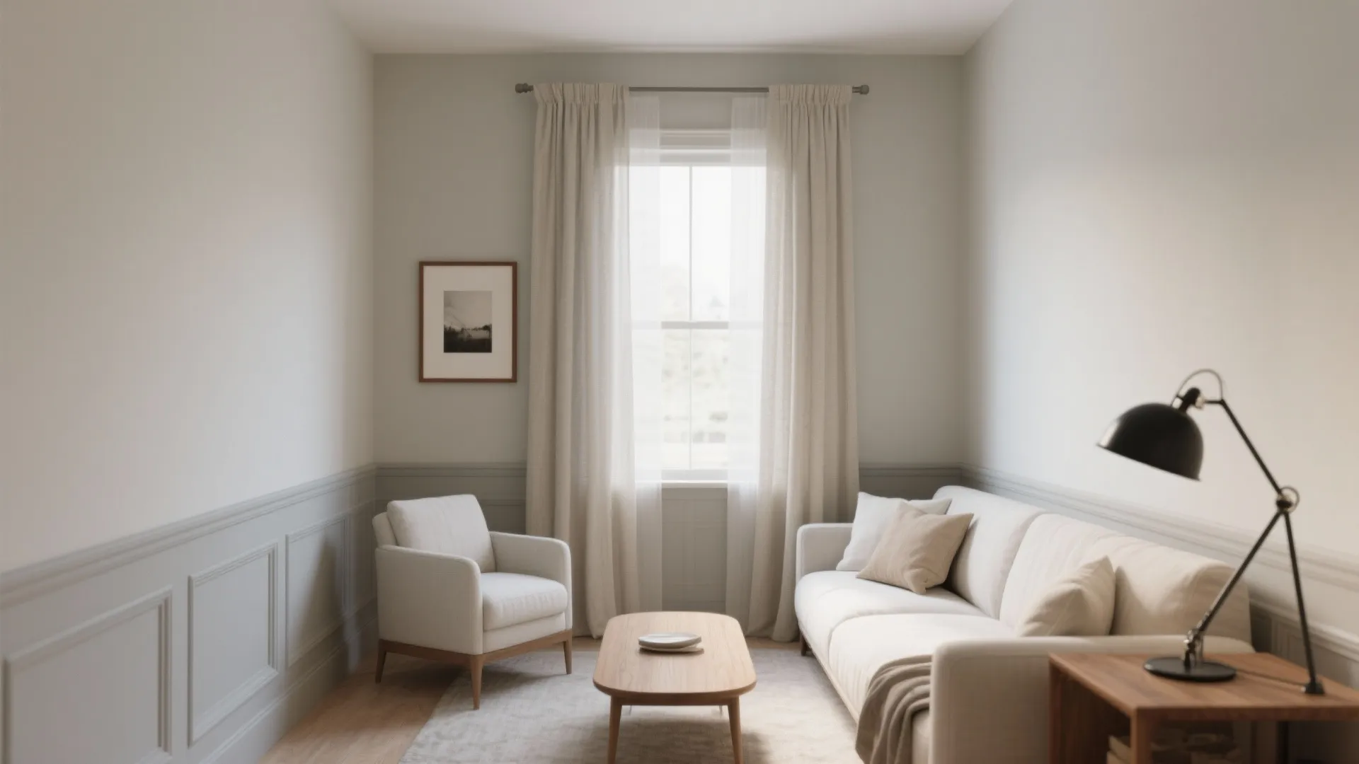 Soft Greige Walls That Stretch Small Rooms