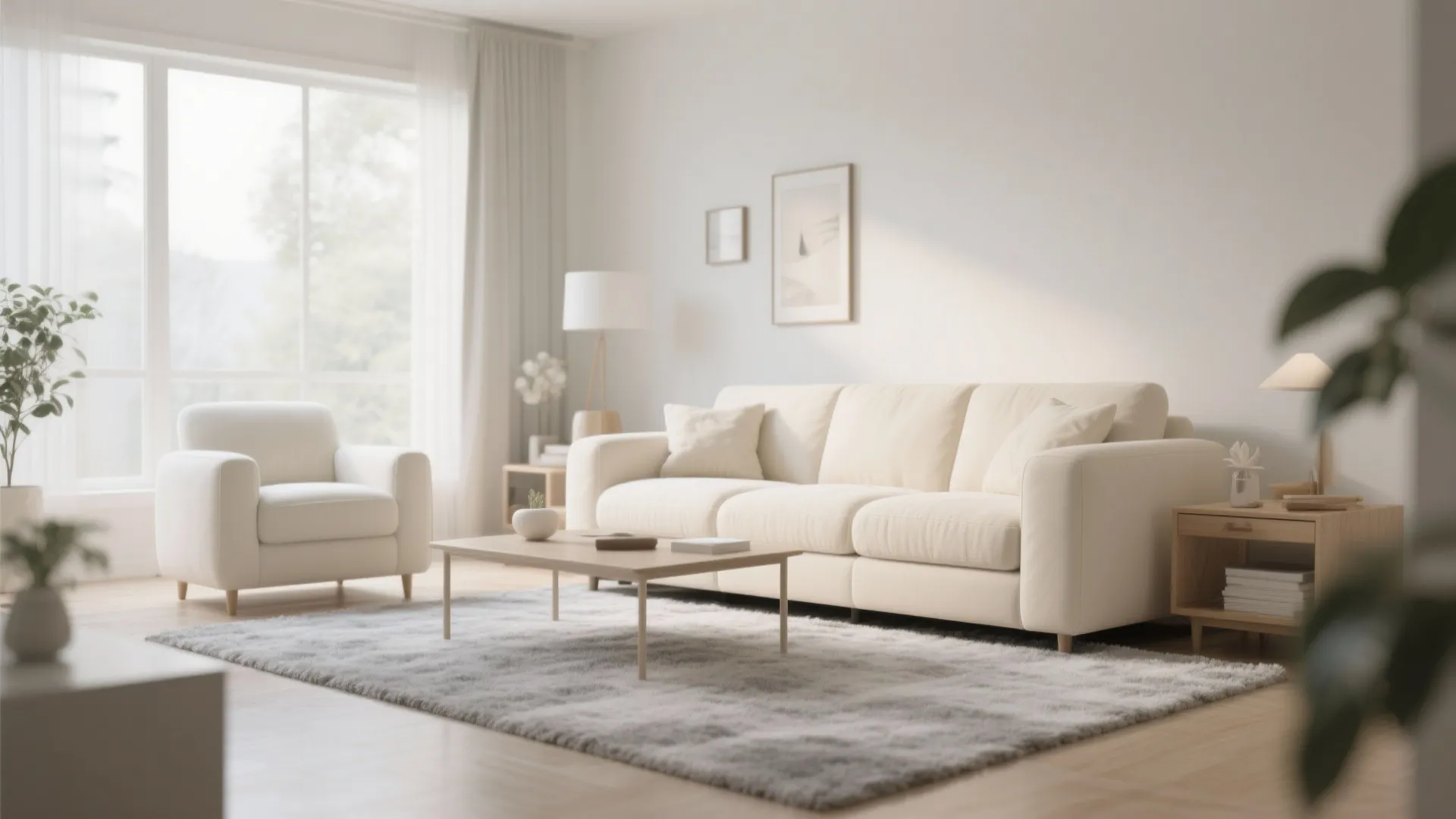 6. Soft Grey Area Rug