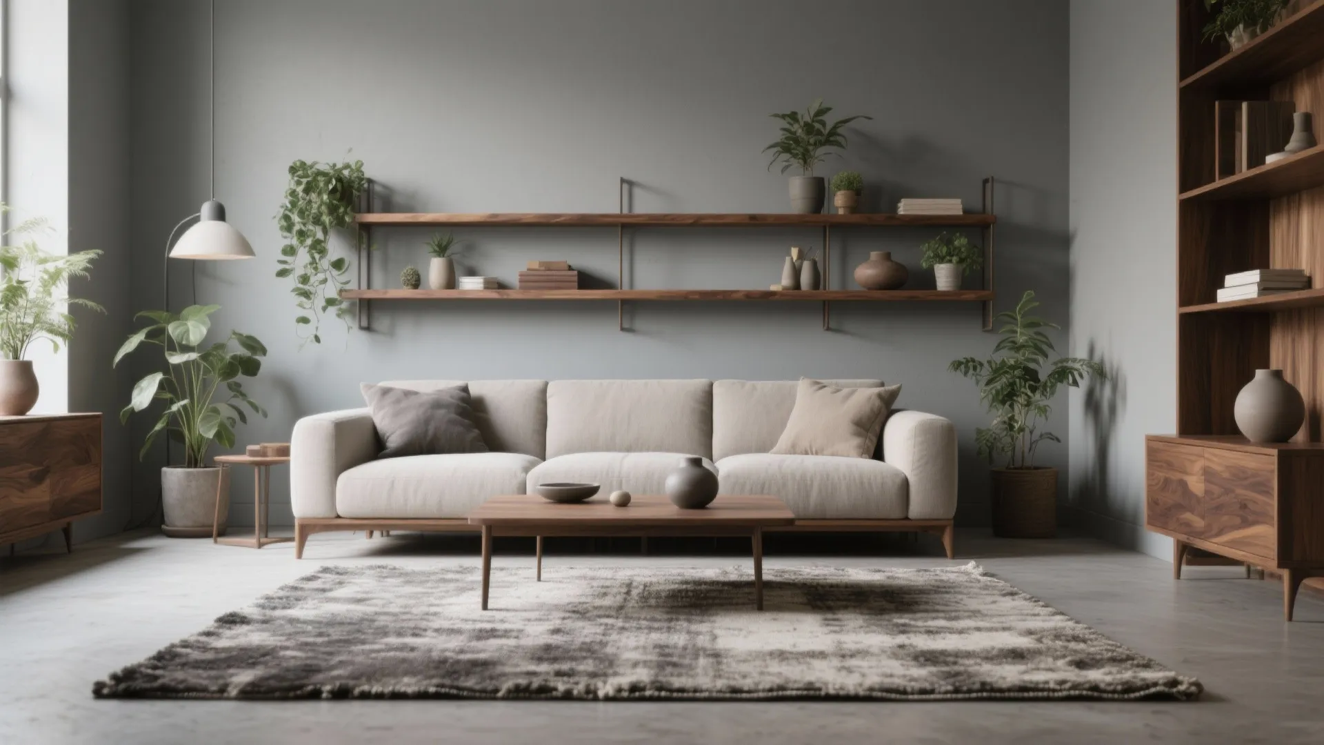 Soft Grey + Wood Tones for Comfort
