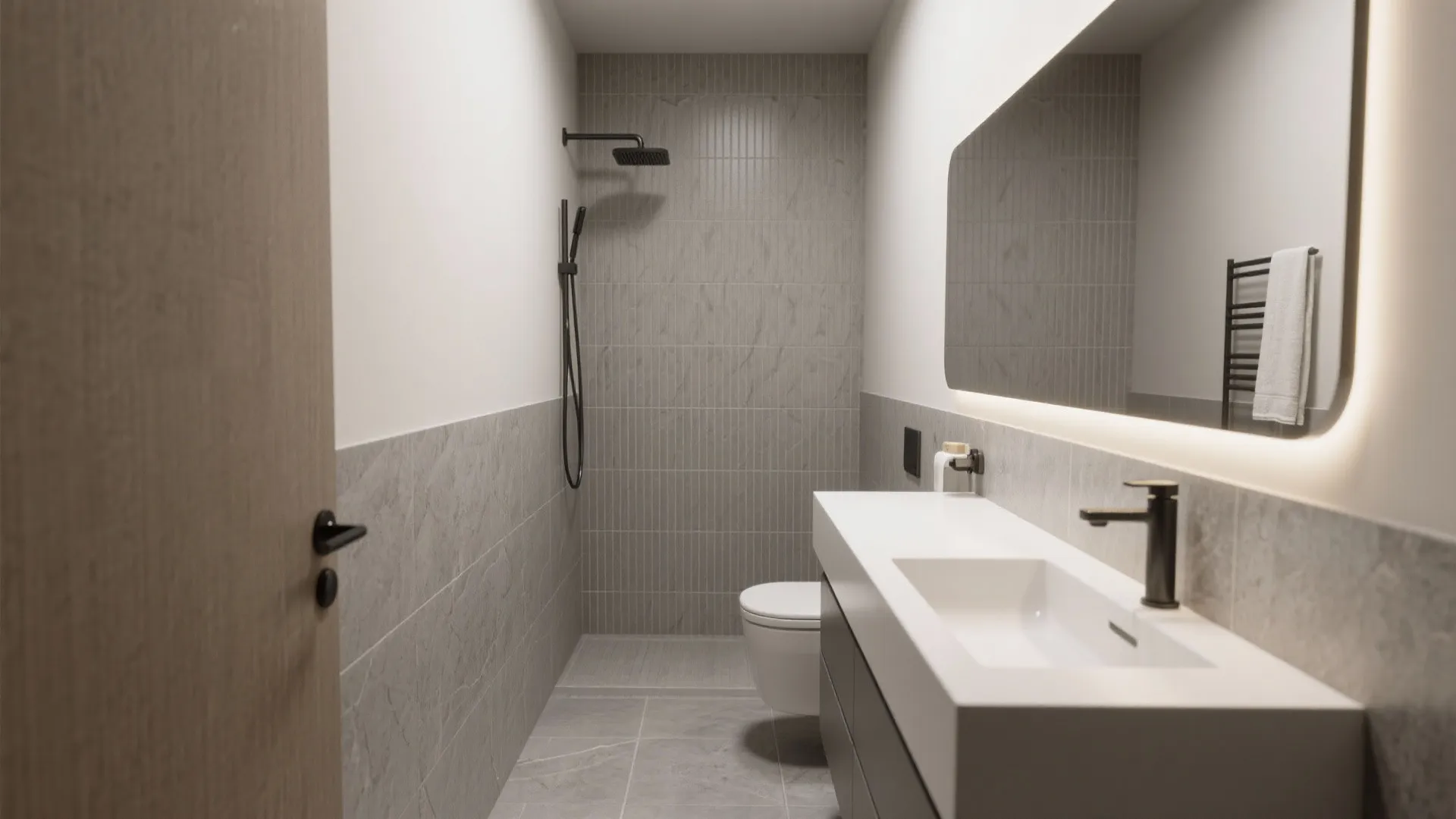 Soft Grey Porcelain + Texture Layering