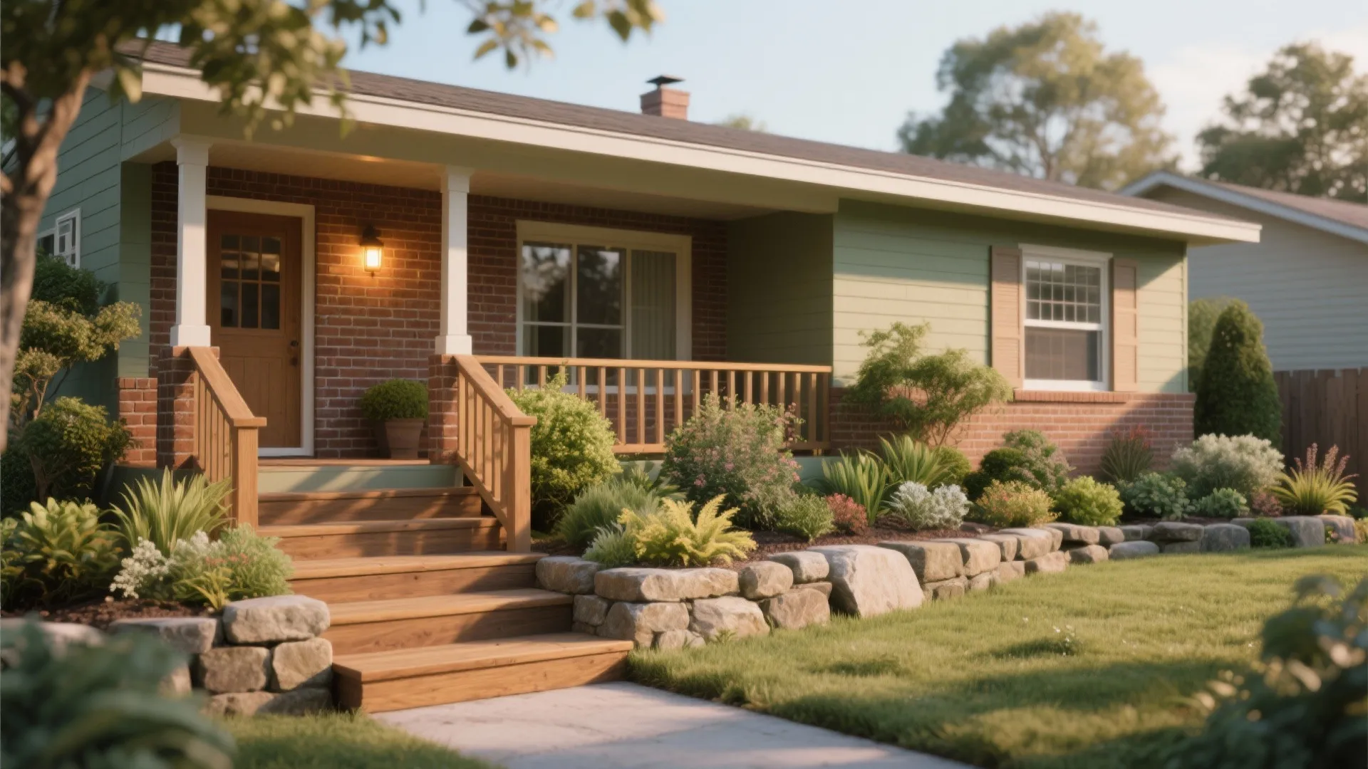 2. Soften with Landscaping and Porch Details