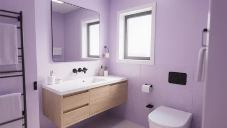 5 Purple Paint Ideas for Small Bathrooms