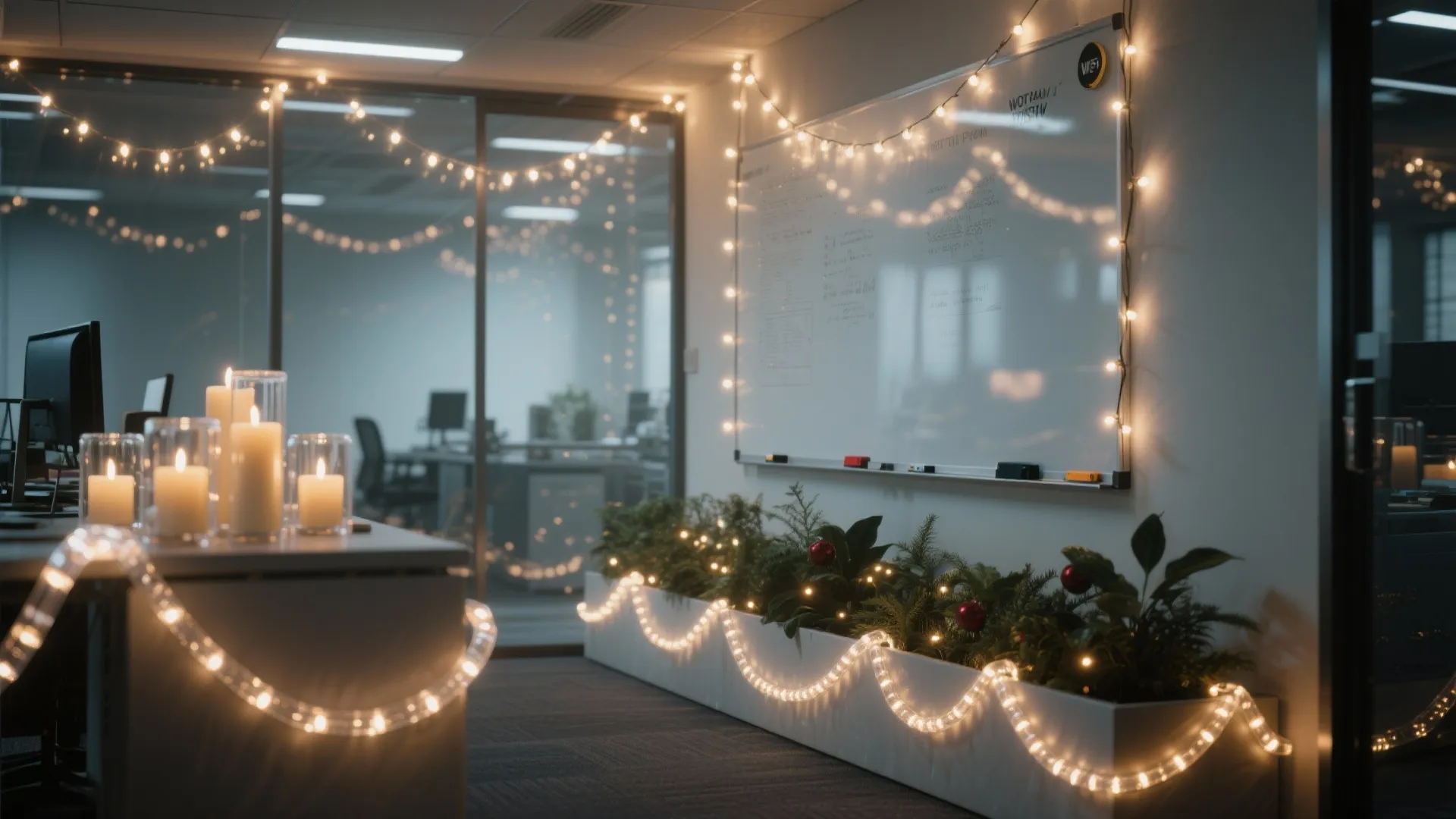 2. Soft, Layered Lighting Instead of Harsh Strings