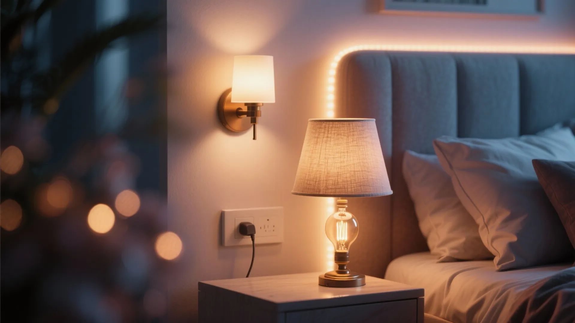 2. Soft, dimmable lighting with pockets of glow