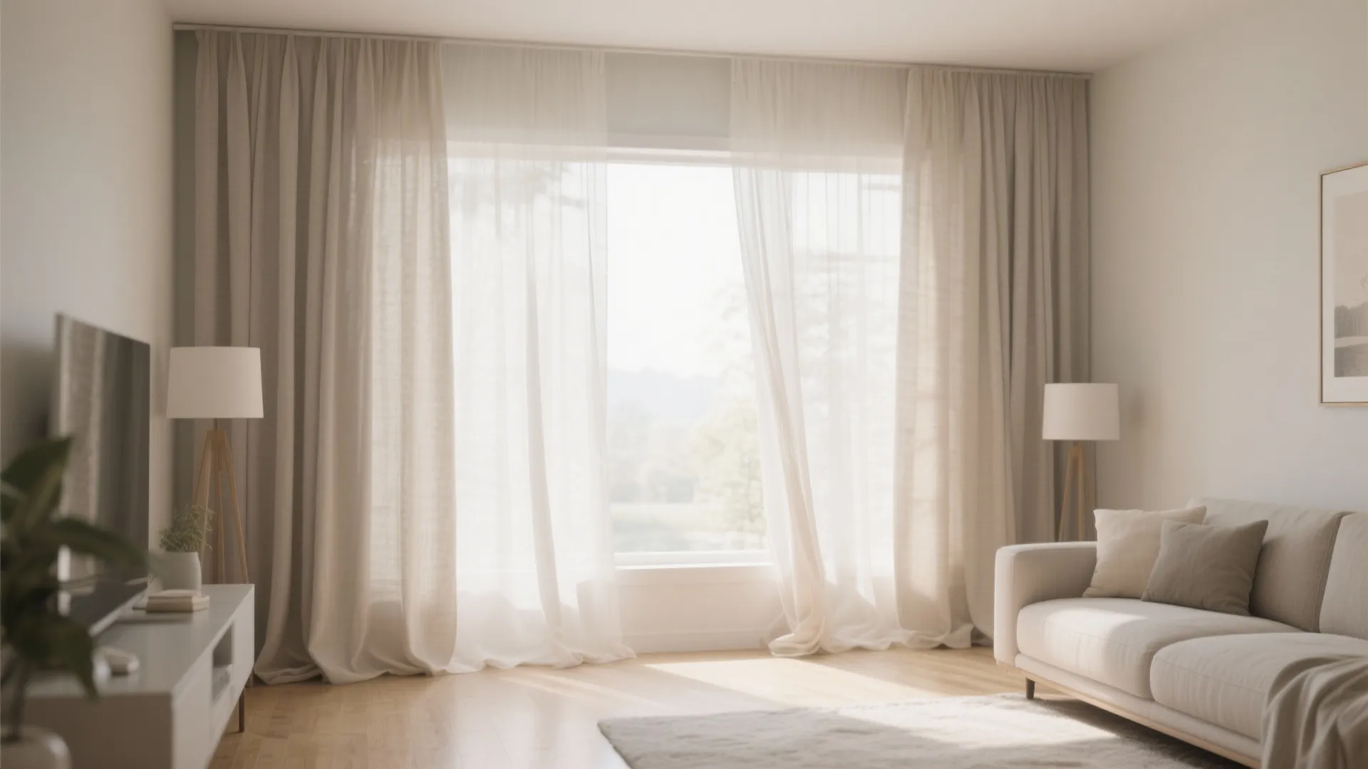 10. Soft Linen Curtains