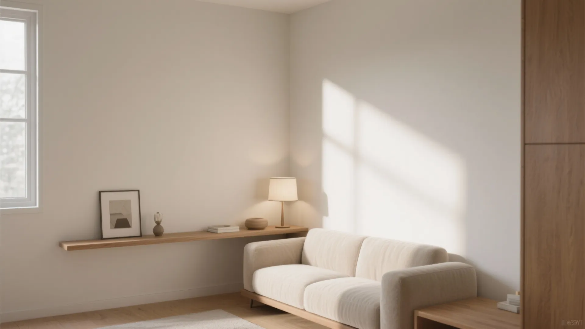 Soft-Matte Putty Feature Wall