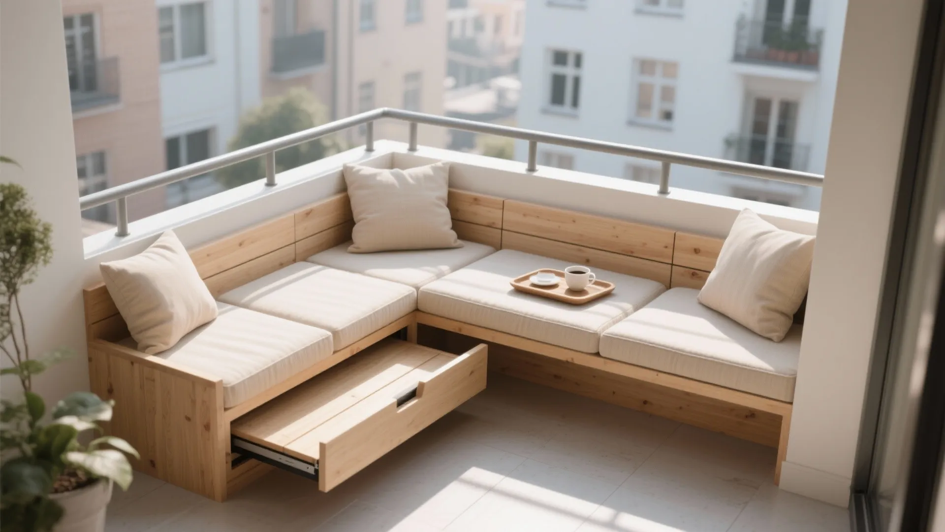 Soft Minimal Seating Nook