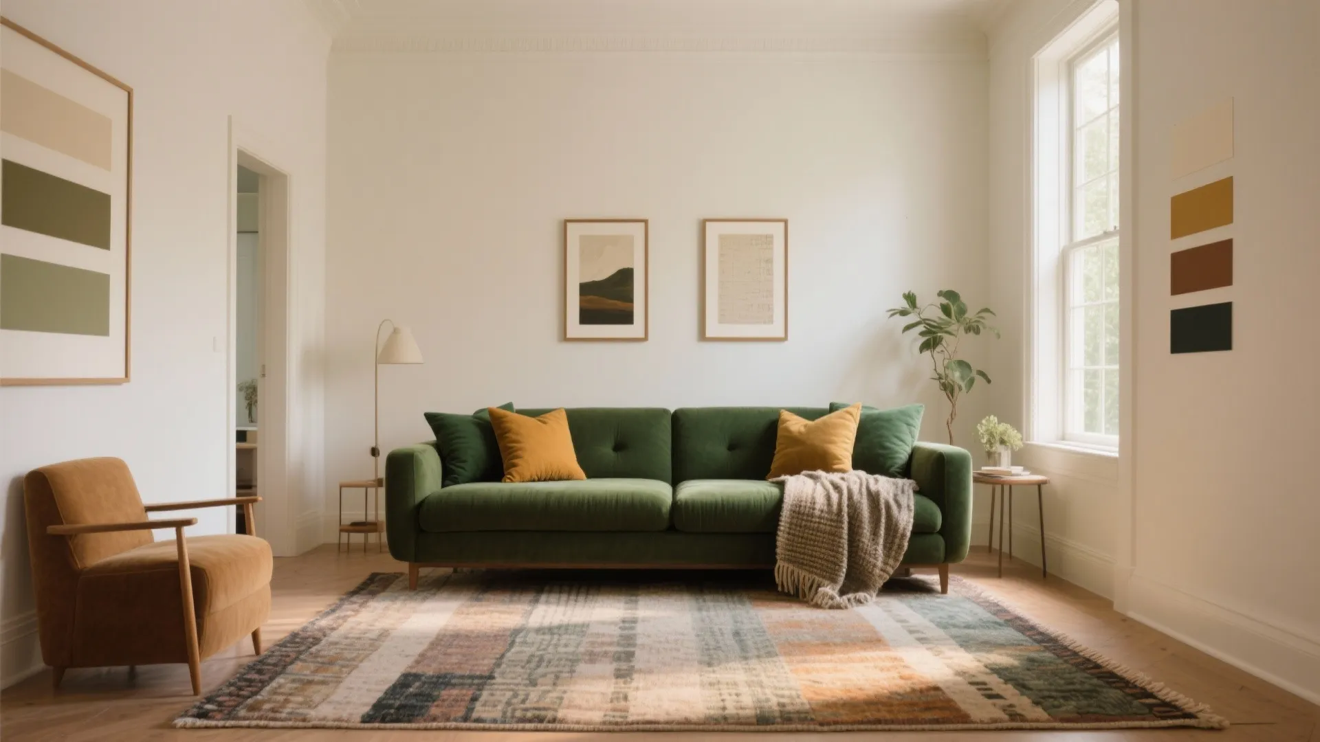 1) Soft neutral backdrop for layered color